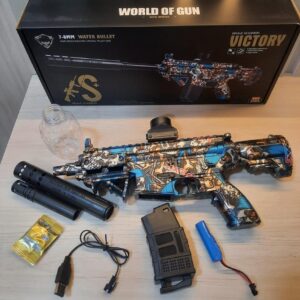 Arma Ametralladora Pistola Hidrogel Juguete   Muni