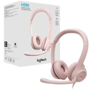 Auricular Logitech H390 Rosa