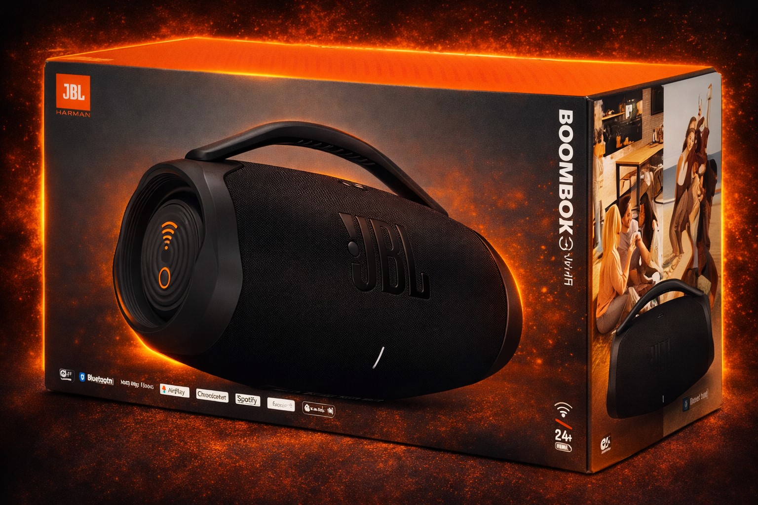 Parlante JBL BoomBox 3 BT Negro