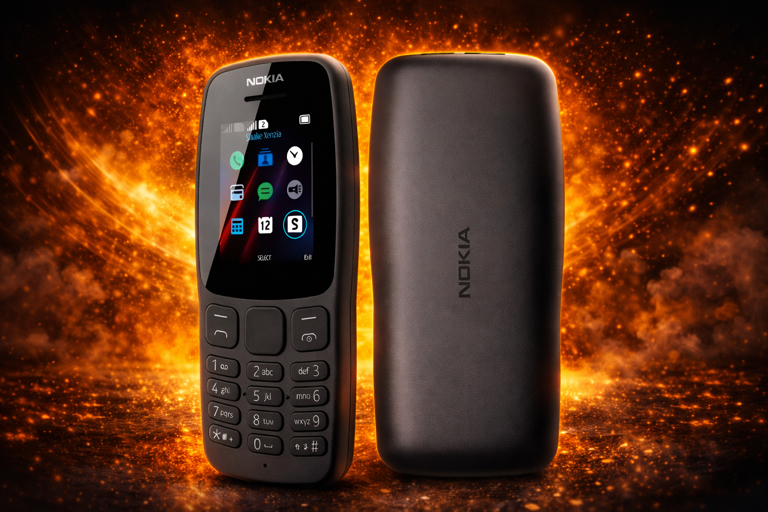 Celular SMS Nokia 106 (Negro) - Imagen 3