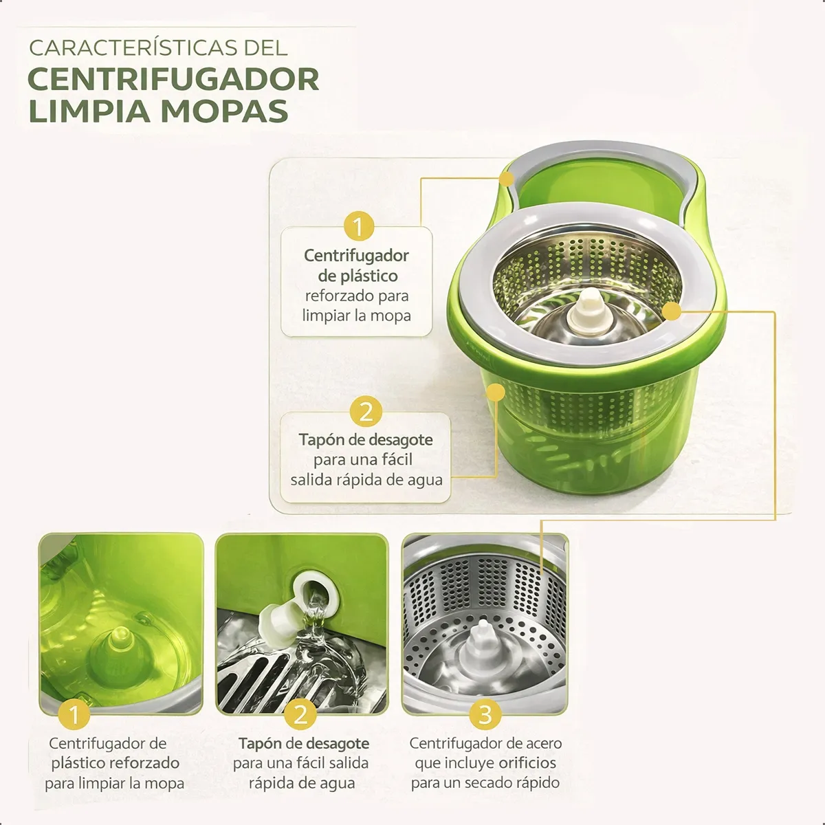 Mopa + repuesto con Ruedas - Imagen 7