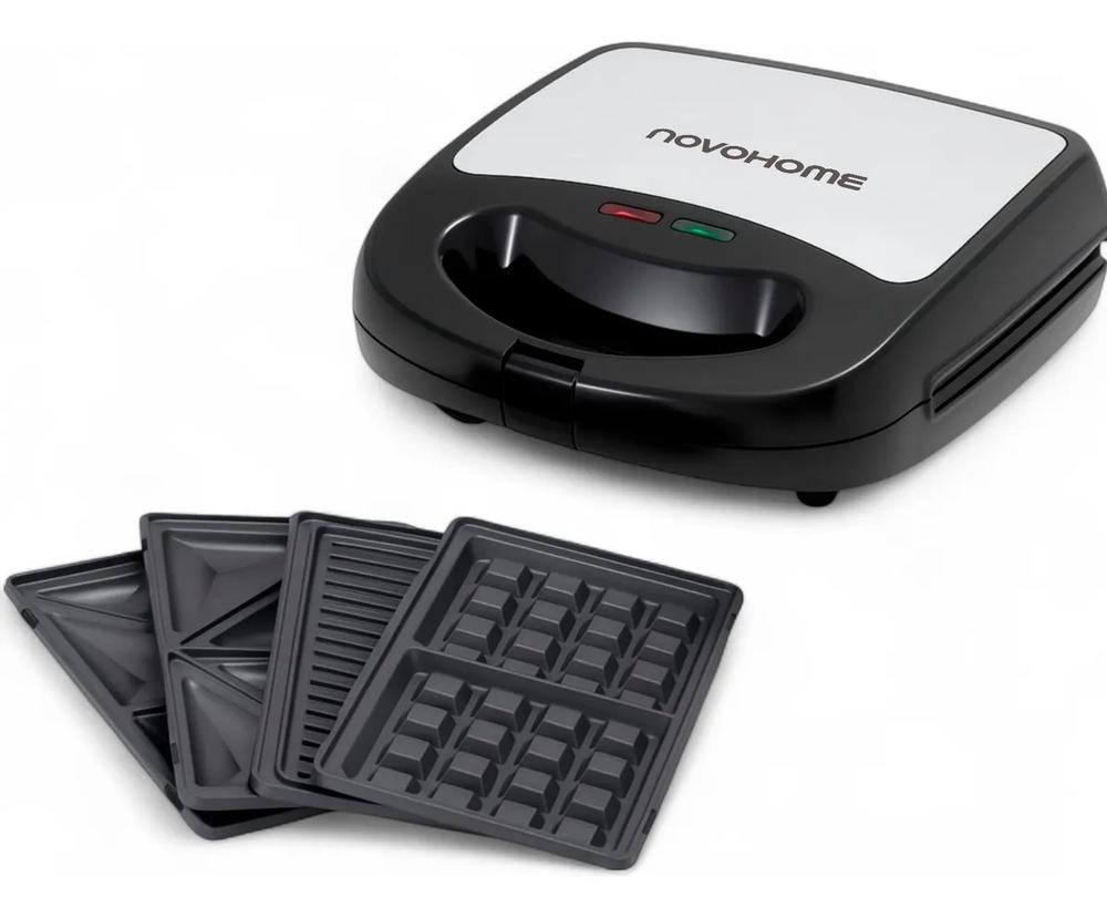 NovoHome Sandwichera 3 en 1 NH-SM1200