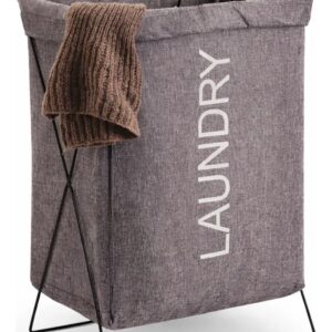HogarActual Canasto P/Ropa Plegable - Gris