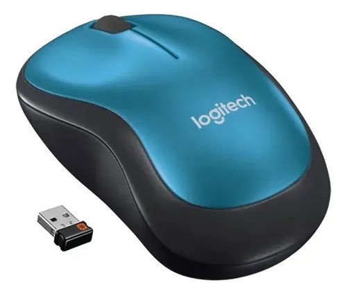 Logitech Mouse M185 Inalambrico - Azul/Negro
