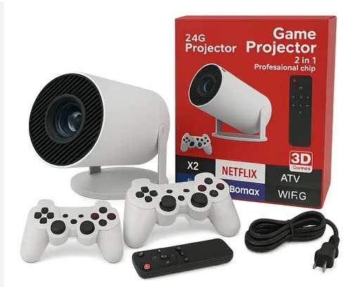 Proyector MXQ X2 Game 8K Ultra HD 2 Joystick Bla